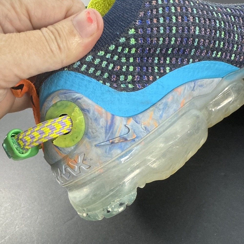 Nike Air VaporMax 2020 Flyknit Deep Royal Blue Multi W Size 6.5 - Picture 6 of 16